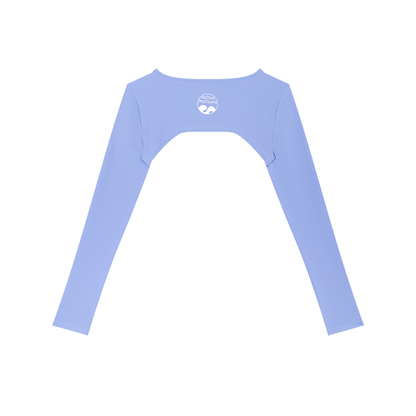 sivra's cutout long sleeve shrug