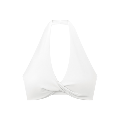 sivra's beyond pleated halter sports bra