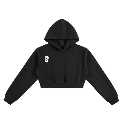 sivra's cropped boxed hoodie