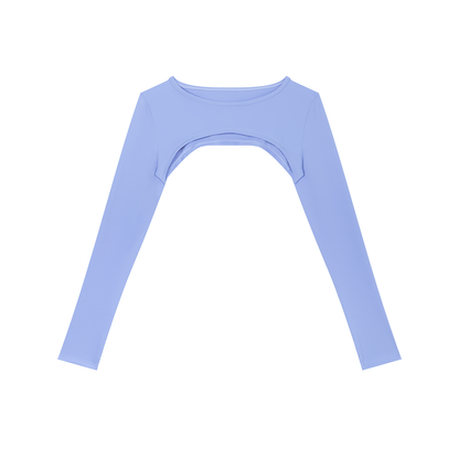 sivra's cutout long sleeve shrug