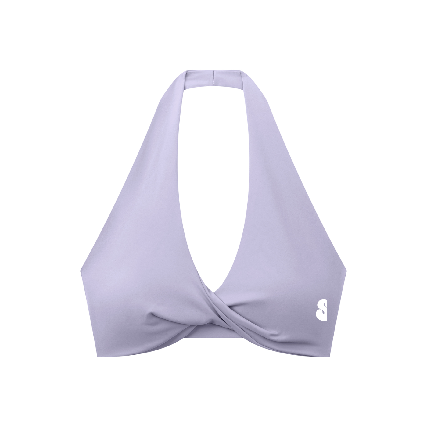 sivra's pleated halter sports bra