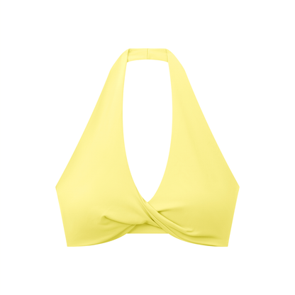 sivra's beyond pleated halter sports bra