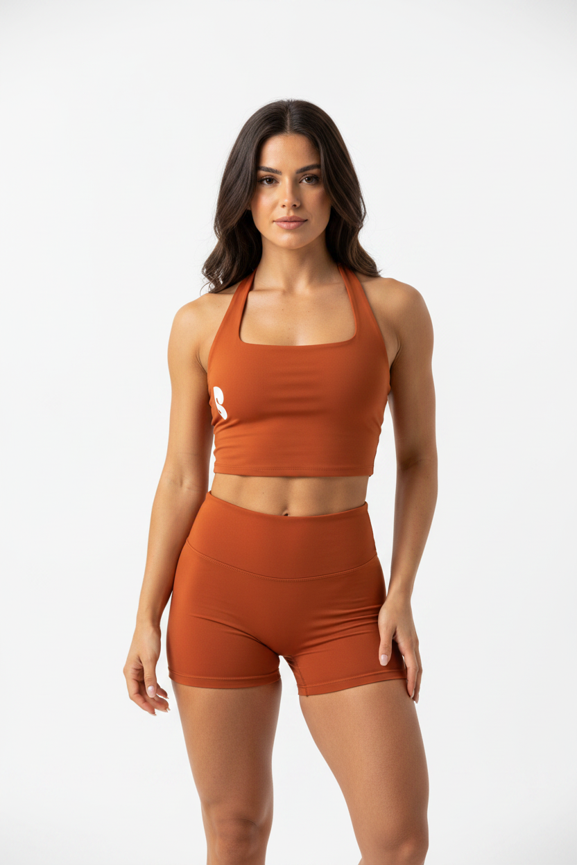 sivra's halter crop sports bra
