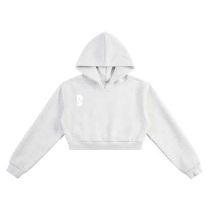 sivra's cropped boxed hoodie