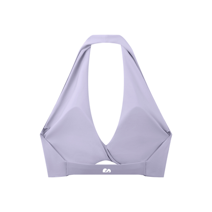sivra's beyond pleated halter sports bra