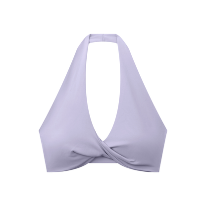 sivra's beyond pleated halter sports bra