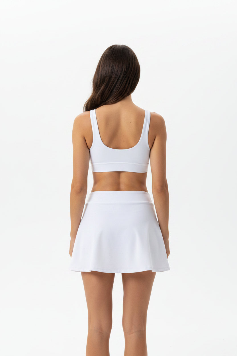 sivra's high-waist pocketed padel-skirt