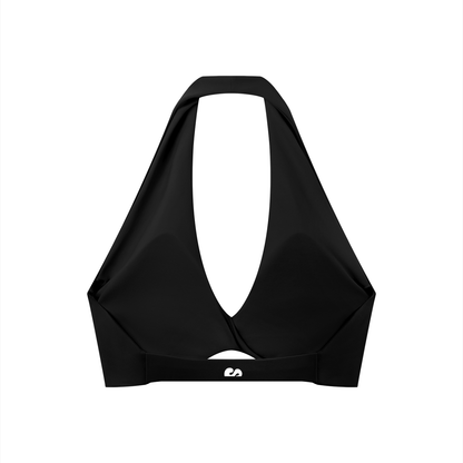 sivra's beyond pleated halter sports bra
