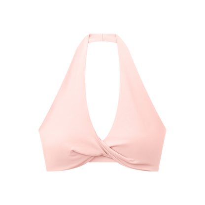 sivra's beyond pleated halter sports bra